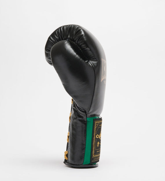 Leone Sport Boxhandschuhe mit Schnürung - Orlando Classic - Schwarz - The Fight Company Deutschland