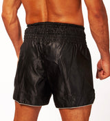 Leone Muay Thai Shorts Basic - Schwarz/Weiss - The Fight Company Deutschland
