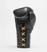 Leone Sport Boxhandschuhe mit Schnürung - Orlando Classic - Schwarz - The Fight Company Deutschland