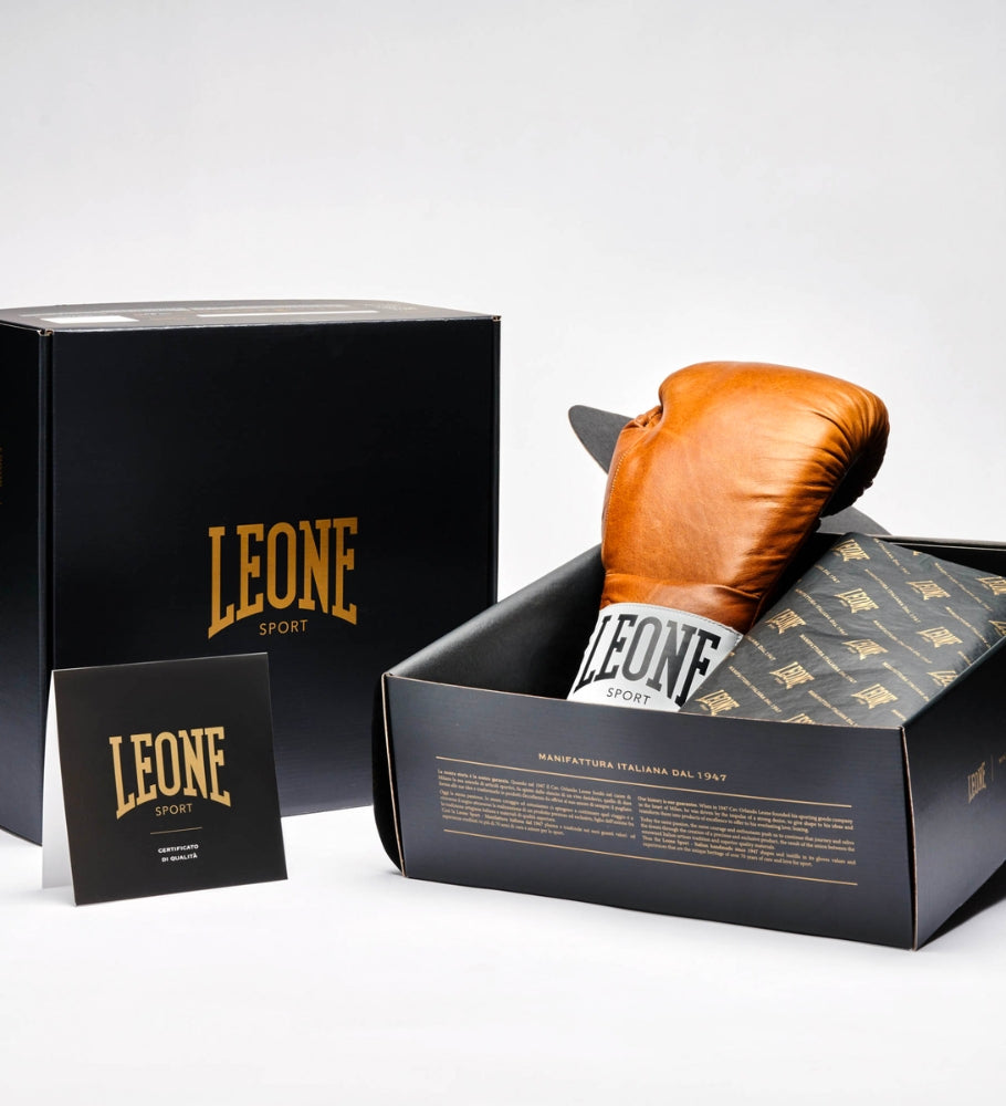 Leone Sport Boxhandschuhe mit Schnürung - Romeo Vintage - The Fight Company Deutschland