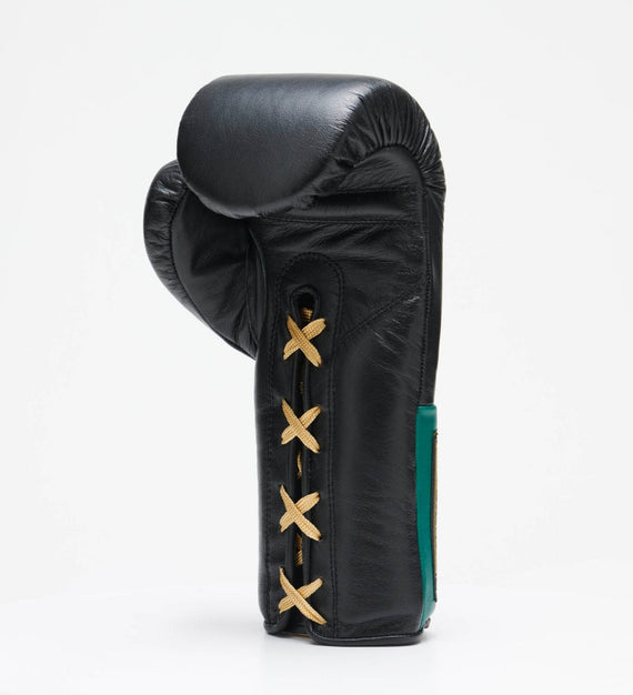 Leone Sport Boxhandschuhe mit Schnürung - Orlando Classic - Schwarz - The Fight Company Deutschland