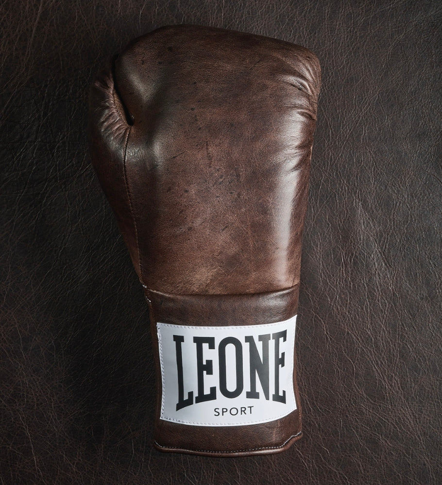 Leone Sport Boxhandschuhe mit Schnürung - Romeo Vintage Moro - The Fight Company Deutschland