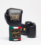 Leone Sport Boxhandschuhe mit Schnürung - Orlando Classic - Schwarz - The Fight Company Deutschland