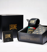 Leone Sport Boxhandschuhe mit Schnürung - Orlando Classic - Schwarz - The Fight Company Deutschland