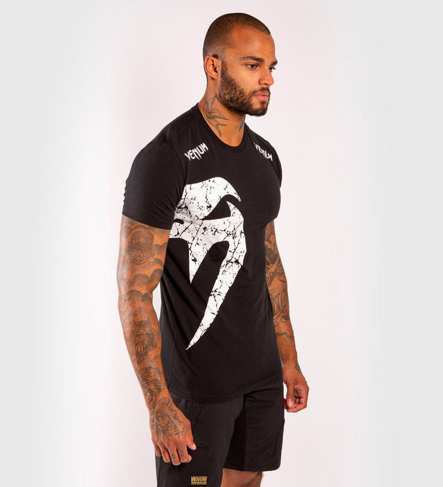 Venum T-shirt Giant - Schwarz/Weiss - The Fight Company