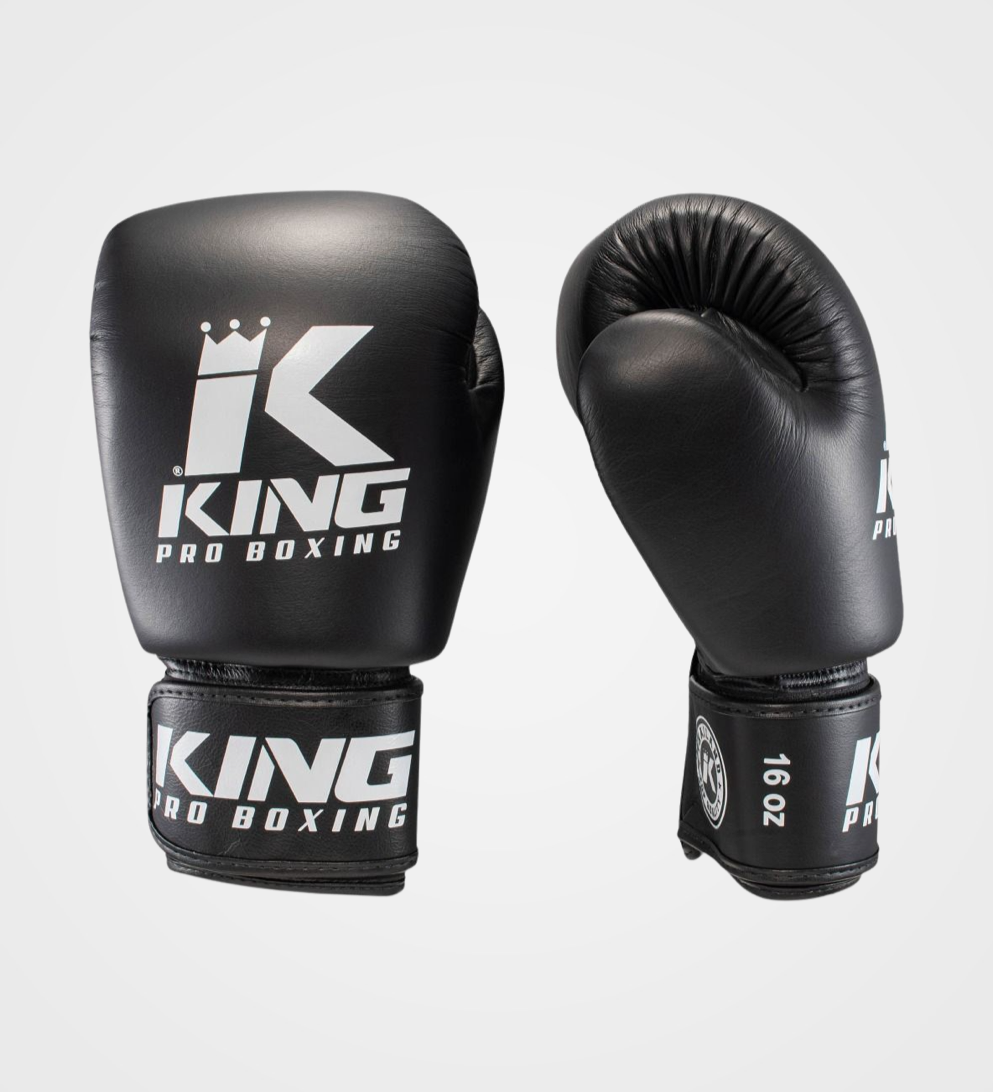 King Boxhandschuhe BGVL3 - Schwarz/Weiss - The Fight Company