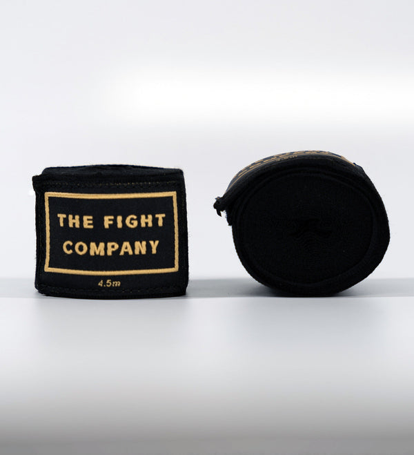 TFC Boxbandagen Premium - Schwarz/Gold