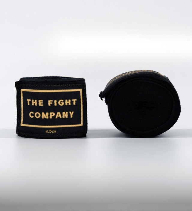 TFC Boxbandagen Premium - Schwarz/Gold - The Fight Company Deutschland