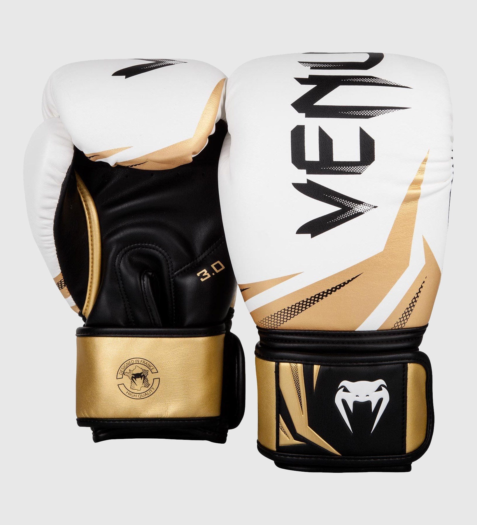 Venum Boxhandschuhe Challenger 3.0 - Weiss/Schwarz/Gold - The Fight Company