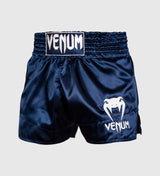 Venum Muay Thai Shorts Classic - Dunkelblau/Weiss - The Fight Company