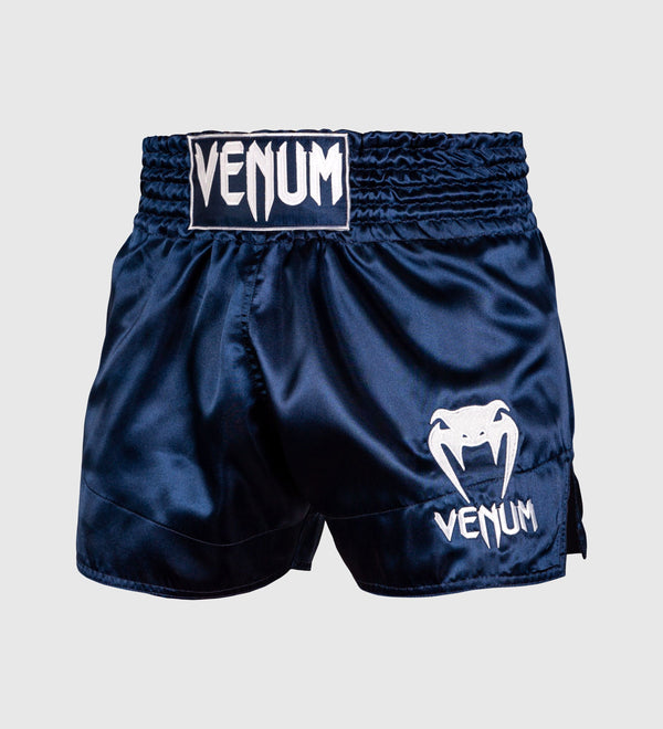 Venum Muay Thai Shorts Classic - Dunkelblau/Weiss