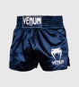 Venum Muay Thai Shorts Classic - Dunkelblau/Weiss - The Fight Company