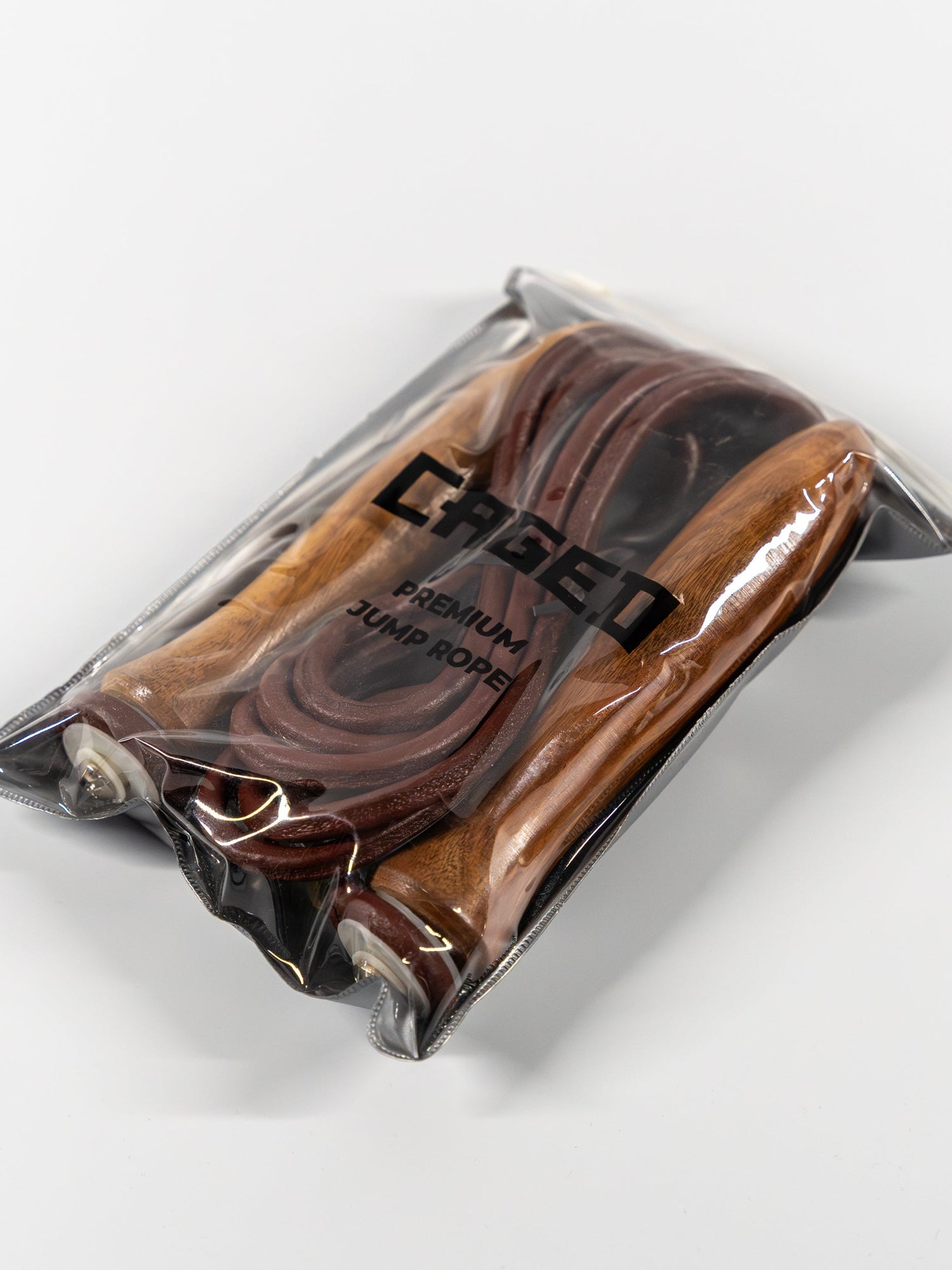 Caged Premium Leder-Springseil - Braun - The Fight Company Deutschland